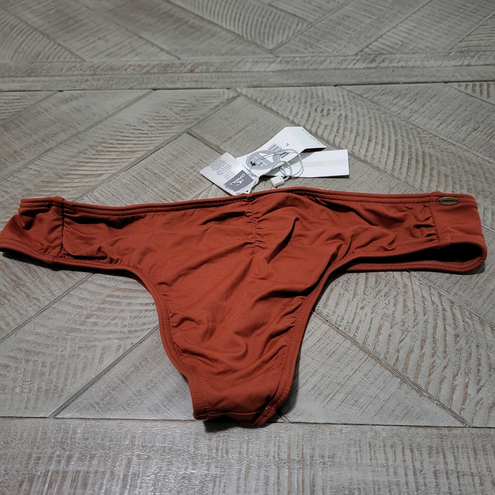 O'Neill Low-Rise Bikini Bottom in Rust Orange - Picture 2 of 4